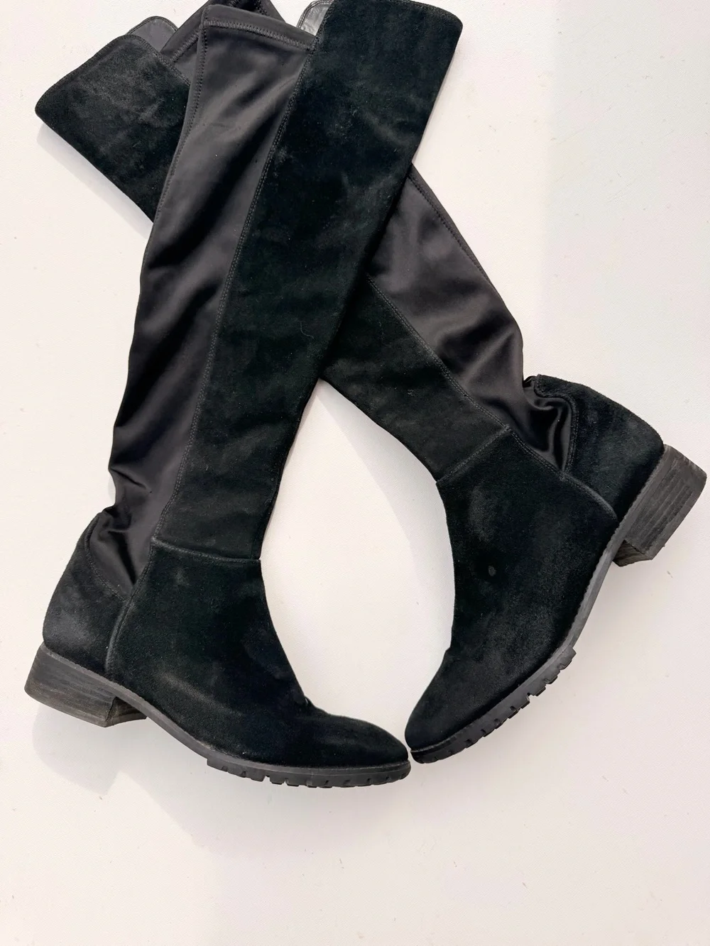 Blondo waterproof black suede knee high boot